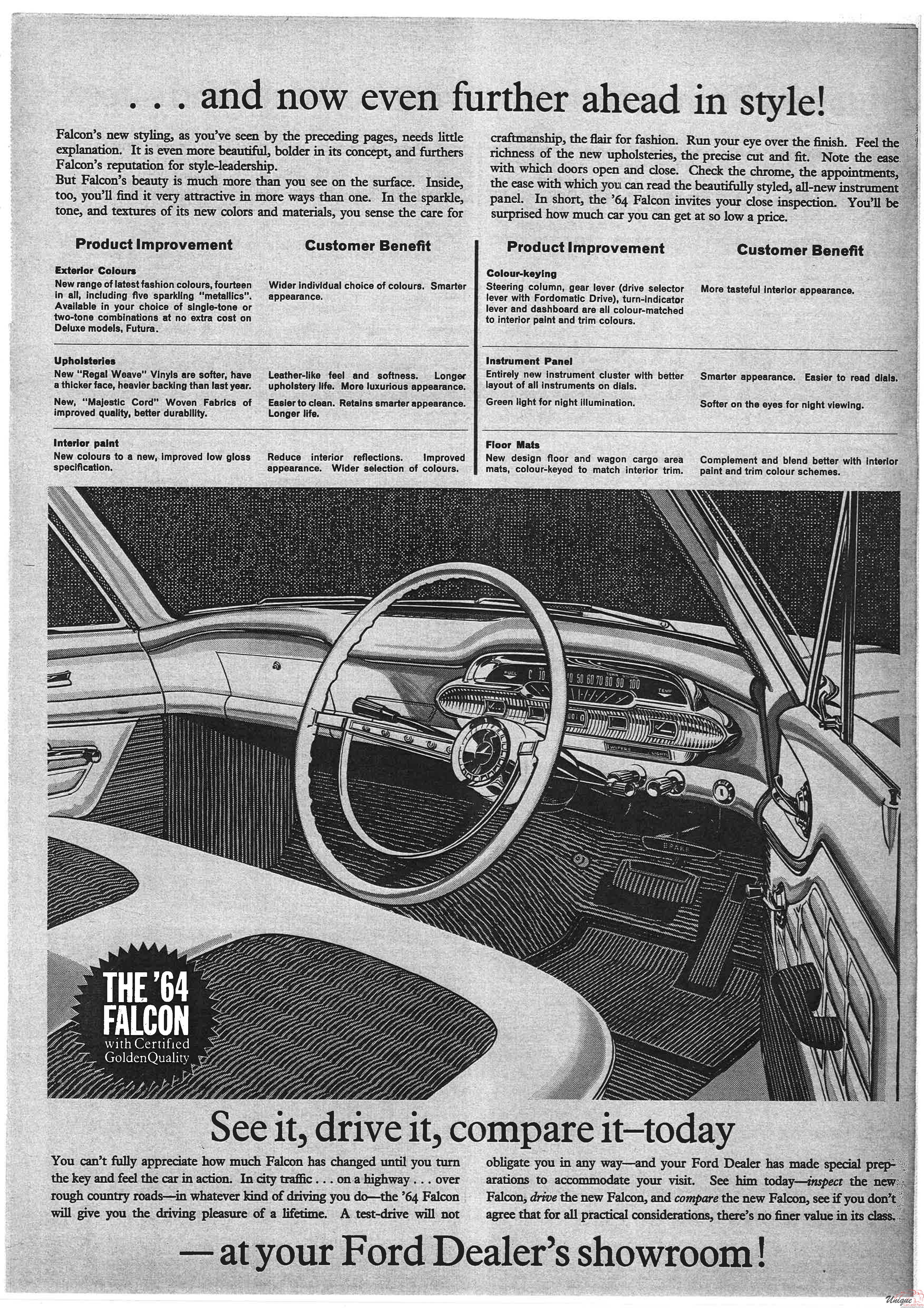 1964 Ford XM Falcon Newspaper Feature Page 3
